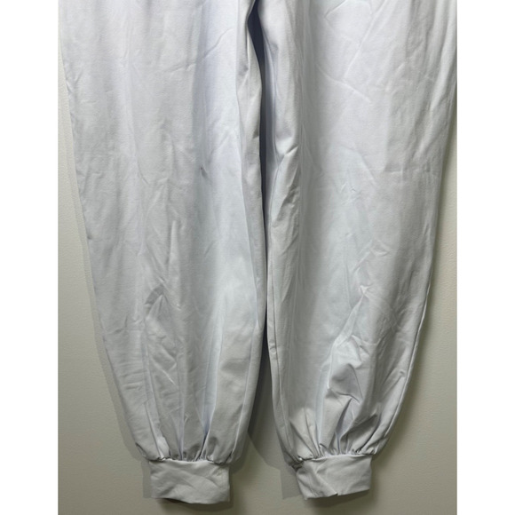 Susana Monaco Strapless Cuffed Ankle Jumpsuit in Sugar (White) Size L Nylon D48 - Picture 4 of 9